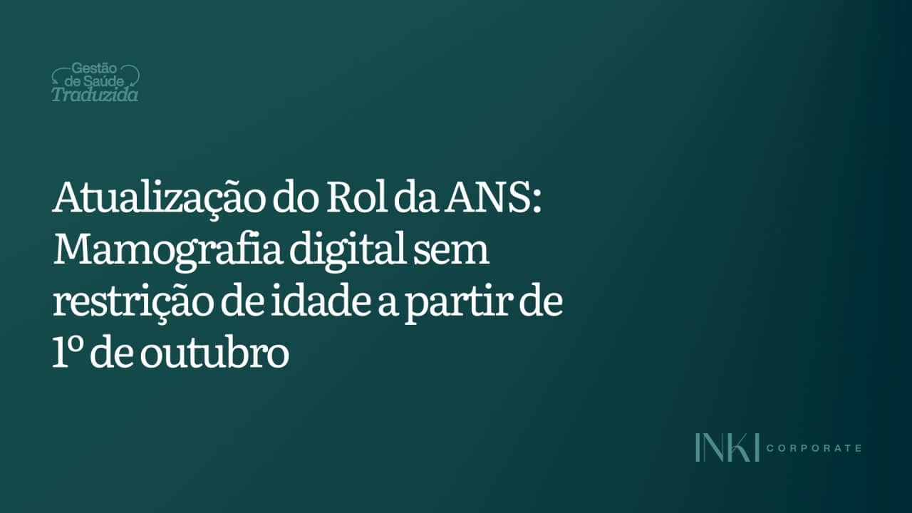 Outubro Rosa de verdade, e um ótimo exemplo de como o Rol é atualizado